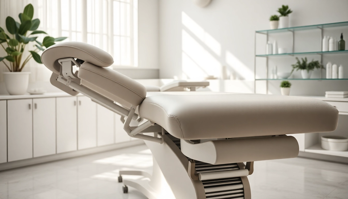 Liege Kosmetik in einem eleganten Spa-Set, angepasst für professionelle Behandlungen.