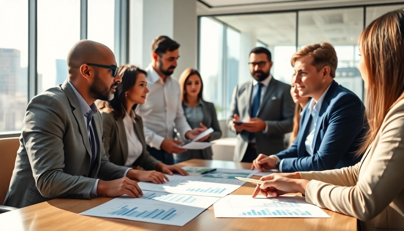 Engaging team discussion on competitor pricing analysis in a modern office setting.