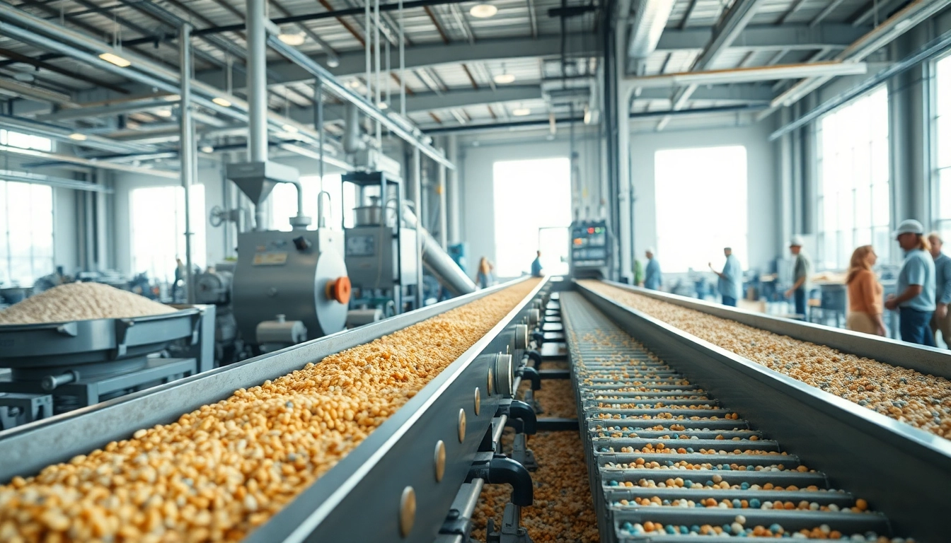 Raw material conveying system efficiently transporting various materials in a manufacturing facility.