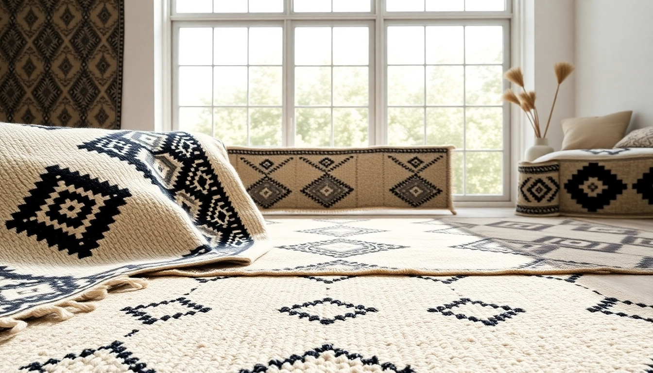 Shop authentic Beni Ourain rugs showcasing intricate designs and luxurious textures at https://labboho.com/collections/beni-ourain-rugs.
