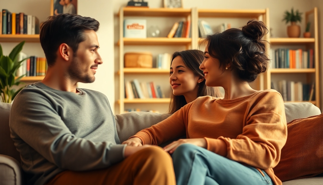Couple engaged in meaningful communication in relationships, showcasing empathy and understanding.