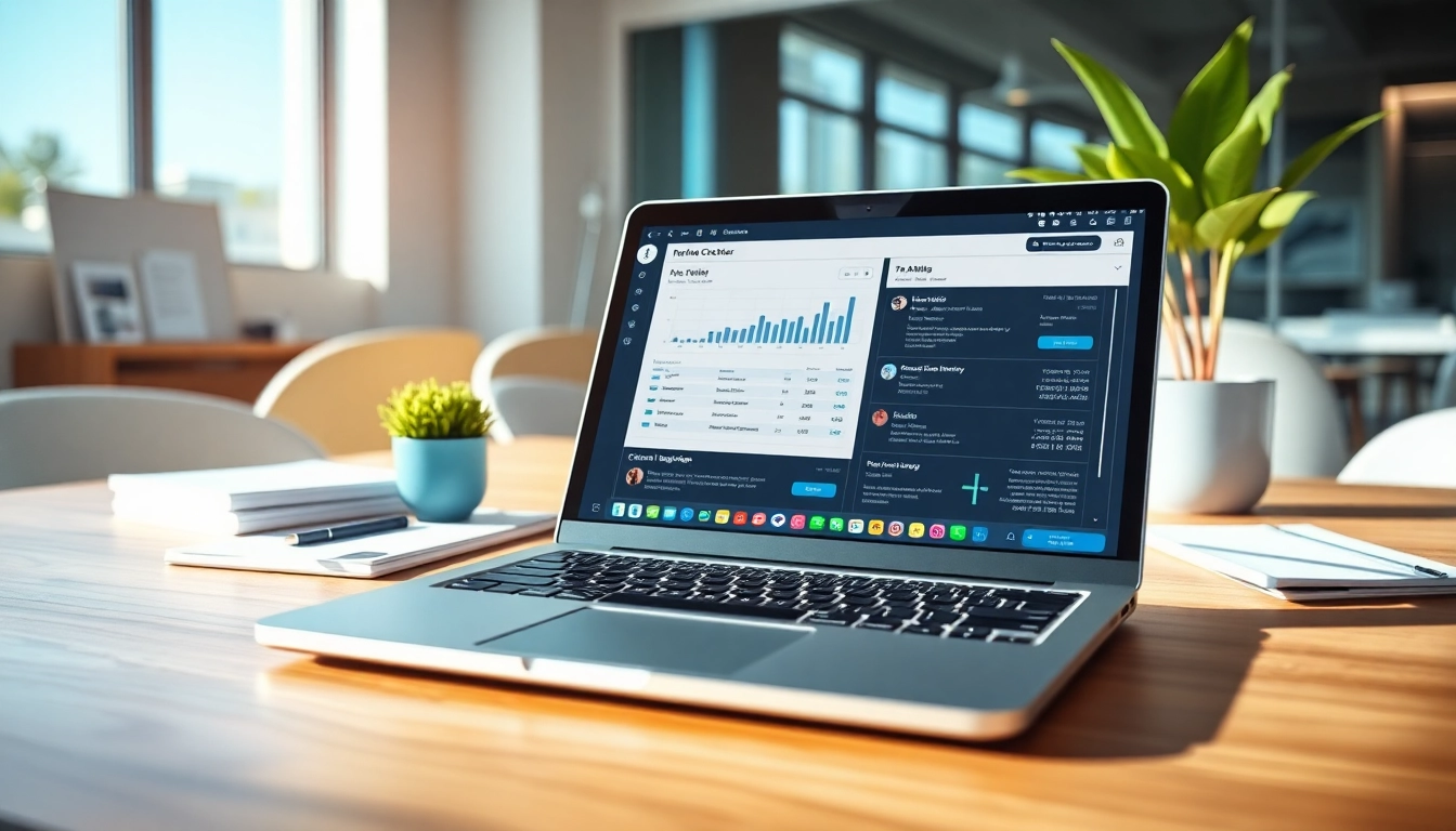 Analyze text results with a professional AI checker displayed on a laptop screen.