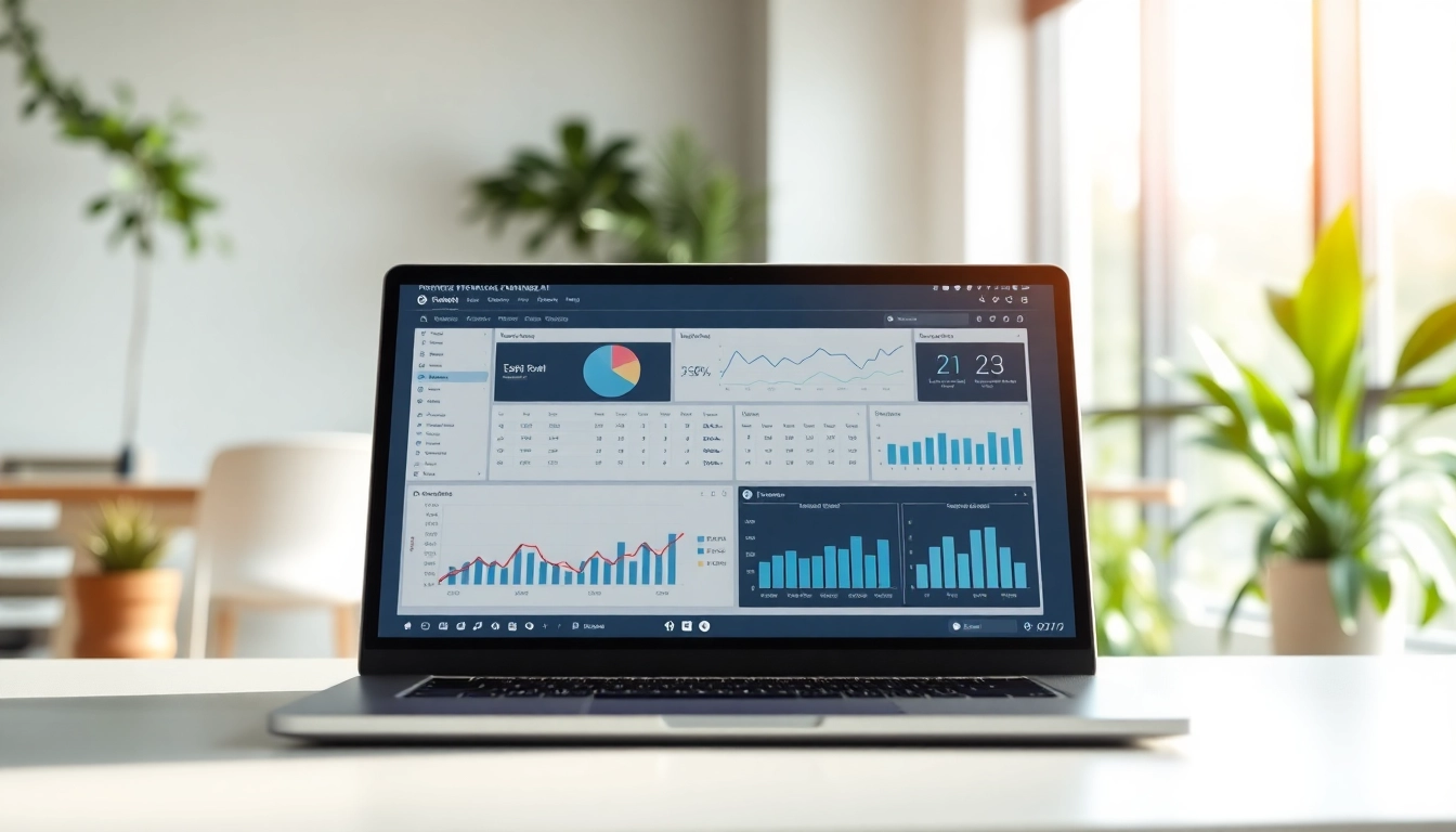 Utilizing a modern AI checker tool on a laptop for comprehensive text analysis.