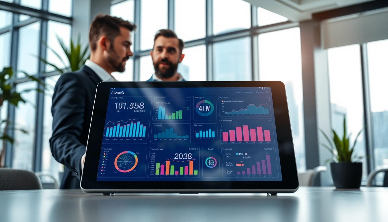Utilizing property management AI to enhance real estate decision-making in a professional office.