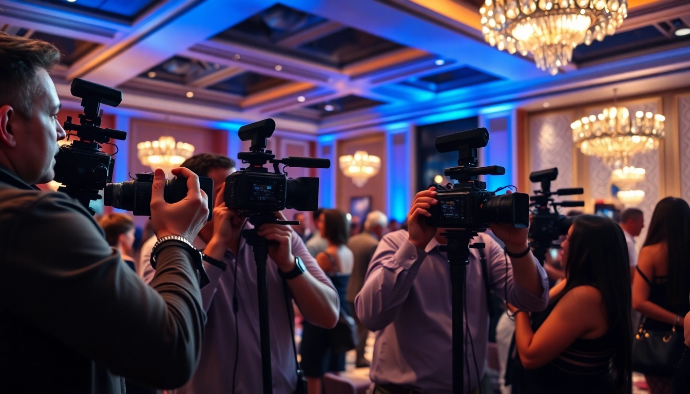 Capture stunning moments of Miami Corporate Event Videography Photography with professional videographers at work.