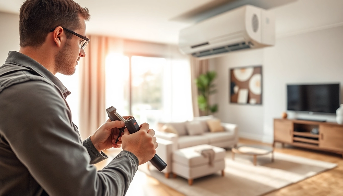 Experience ductless mini split installation Nashville with a skilled technician enhancing home comfort.