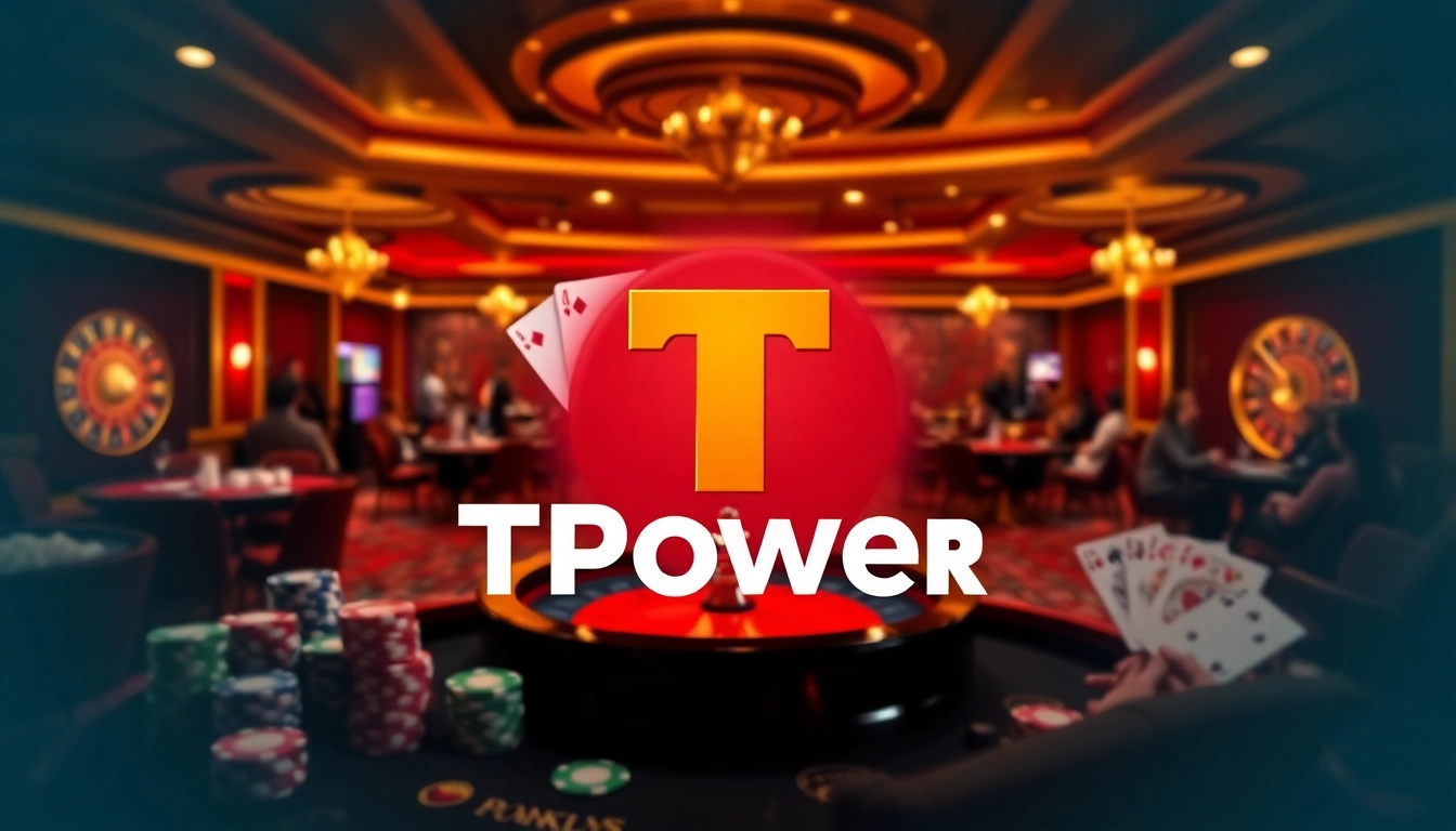 Experience the thrill of gameplay at TPower casino, featuring vibrant gaming elements and an electrifying atmosphere.