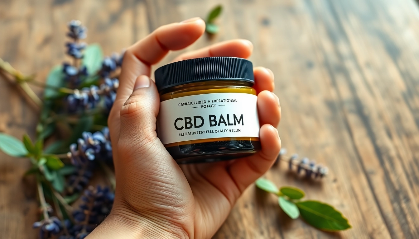 Experience the soothing benefits of CBD Balms presented elegantly with natural ingredients.