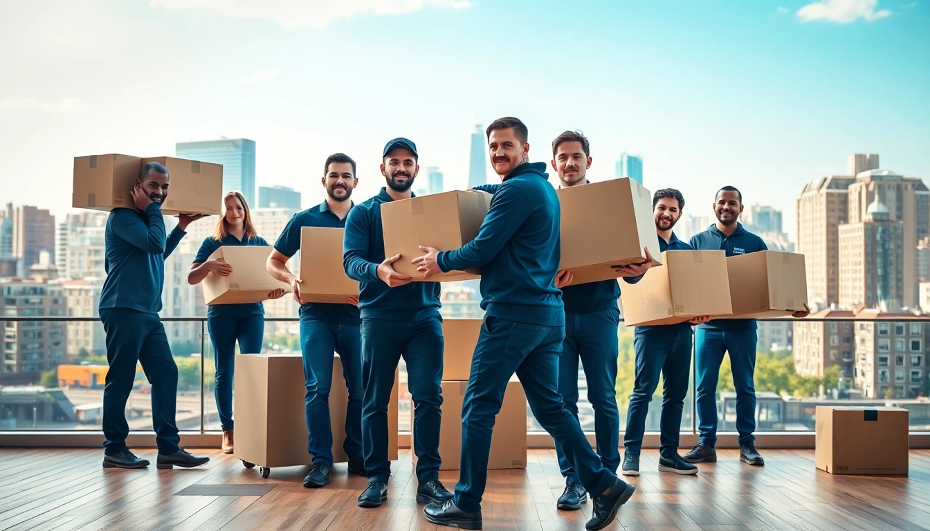 Efficient removal companies in east london assisting with a move, showcasing teamwork.