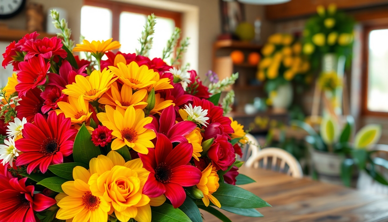 Captivating Flower Delivery South Morang showcasing vibrant blooms in a cozy setting.