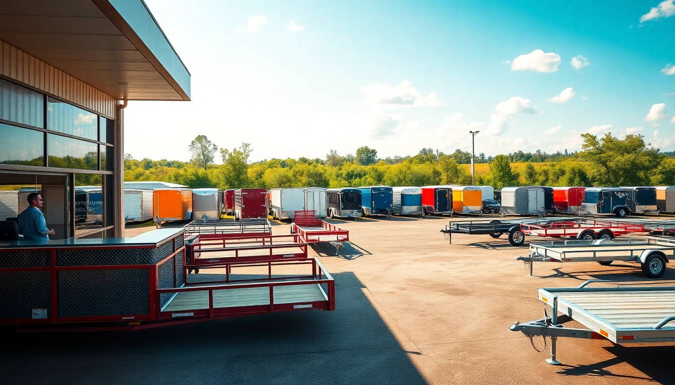 Browse trailers near me at a well-stocked dealership with a friendly atmosphere.