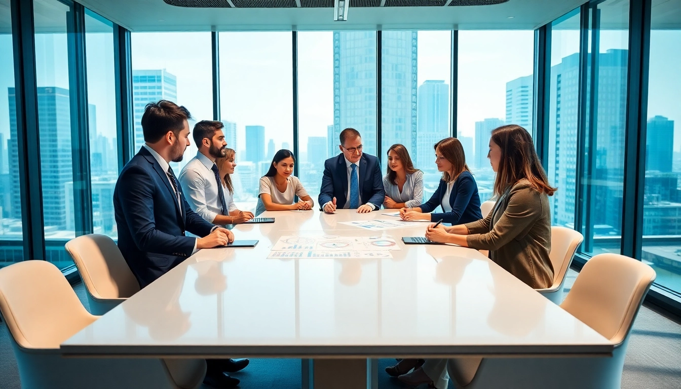 Quickplus Business Consultants team collaborating in a bright office environment.