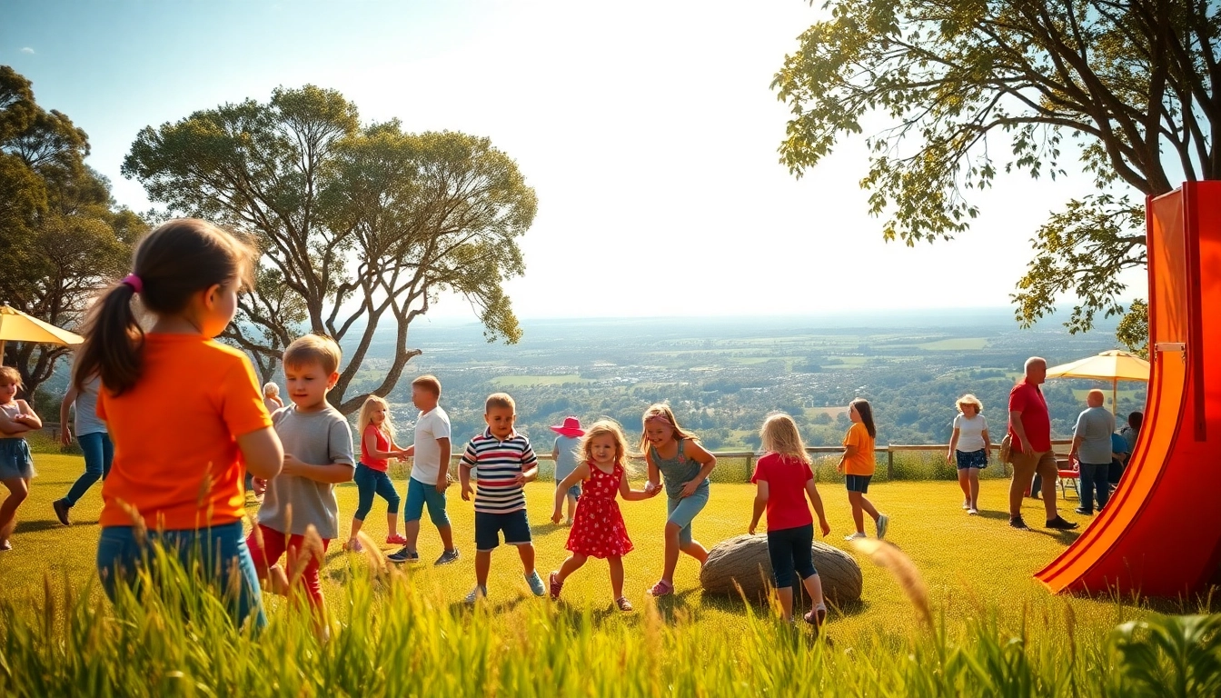 Participate in a lively wildfire event perth featuring families enjoying exciting outdoor activities.