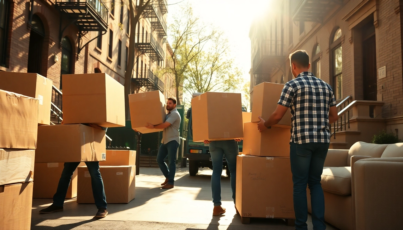 Brooklyn movers efficiently transporting belongings during a residential move.