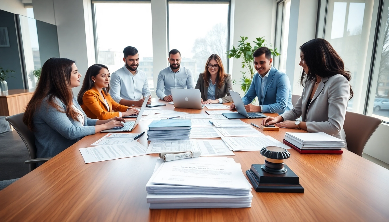 Streamlined QSM document clearing services showcased in a professional office environment.