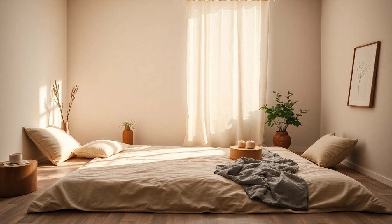 Materassi a molle insacchettate, evidenziati in un ambiente luminoso, creano un'atmosfera di comfort e stile.